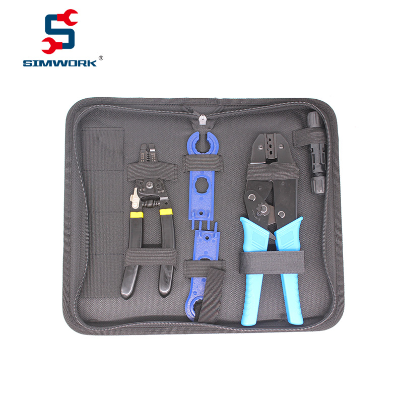 光伏mc4压线钳套装一     5件套