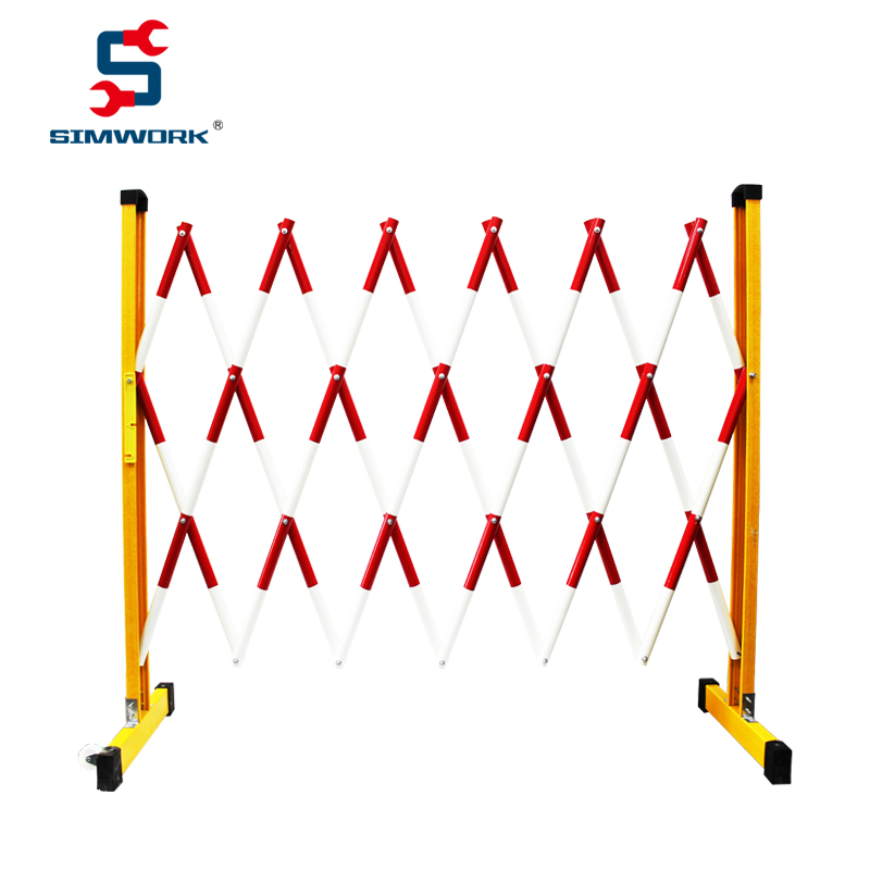 绝缘伸缩围栏 黄黑  红白